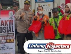 Polsek Kebomas Bersama YALPK Group Bagikan Sembako dan BBM Gratis, Ratusan Ojol Gresik Tersenyum Bahagia