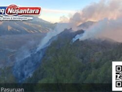 Karhutla Gunung Bromo Meluas ke Pasuruan, Pemadaman Manual hingga Water Bombing Terus Dilakukan