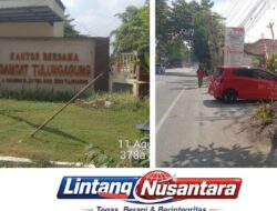 Pintu Keluar Samsat Tulungagung Tertutup Mendadak, Pengendara Nyaris Tabrakan Beruntun