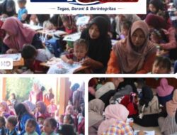 Semarak HUT RI ke-81, Lomba Mewarnai PAUD dan KB Tambakrejo Gandeng Mahasiswa KKN 42 Unugiri