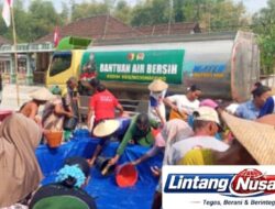 Peduli Kekeringan, Kodim 0813 Bojonegoro Salurkan 8.000 Liter Air Bersih untuk Warga Tlogohaji